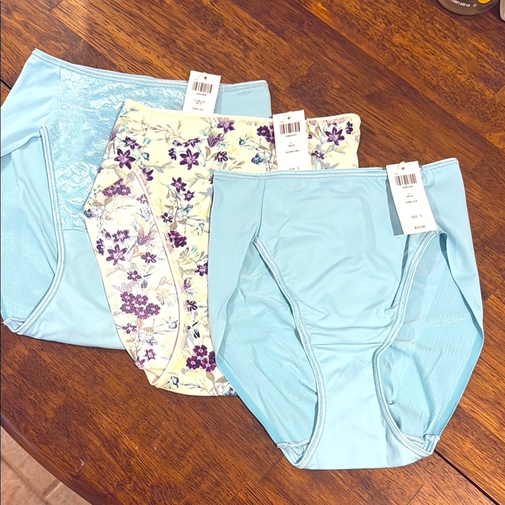 NWT SOMA Women's Panties - Blue & Floral